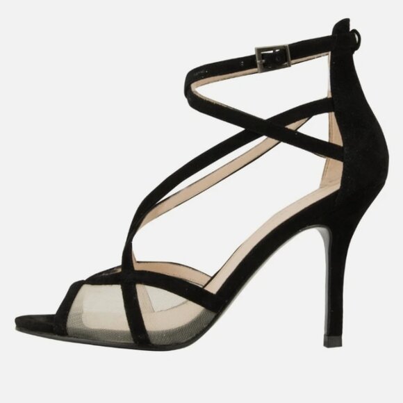 Pelle Moda Black Suede Heels - Picture 1 of 10